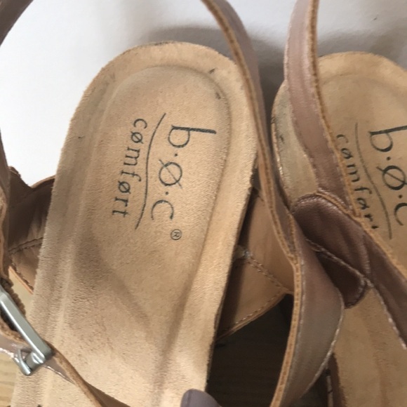 B.O.C APPLE WEDGE SANDAL wedge rose gold size 10 - Picture 5 of 11